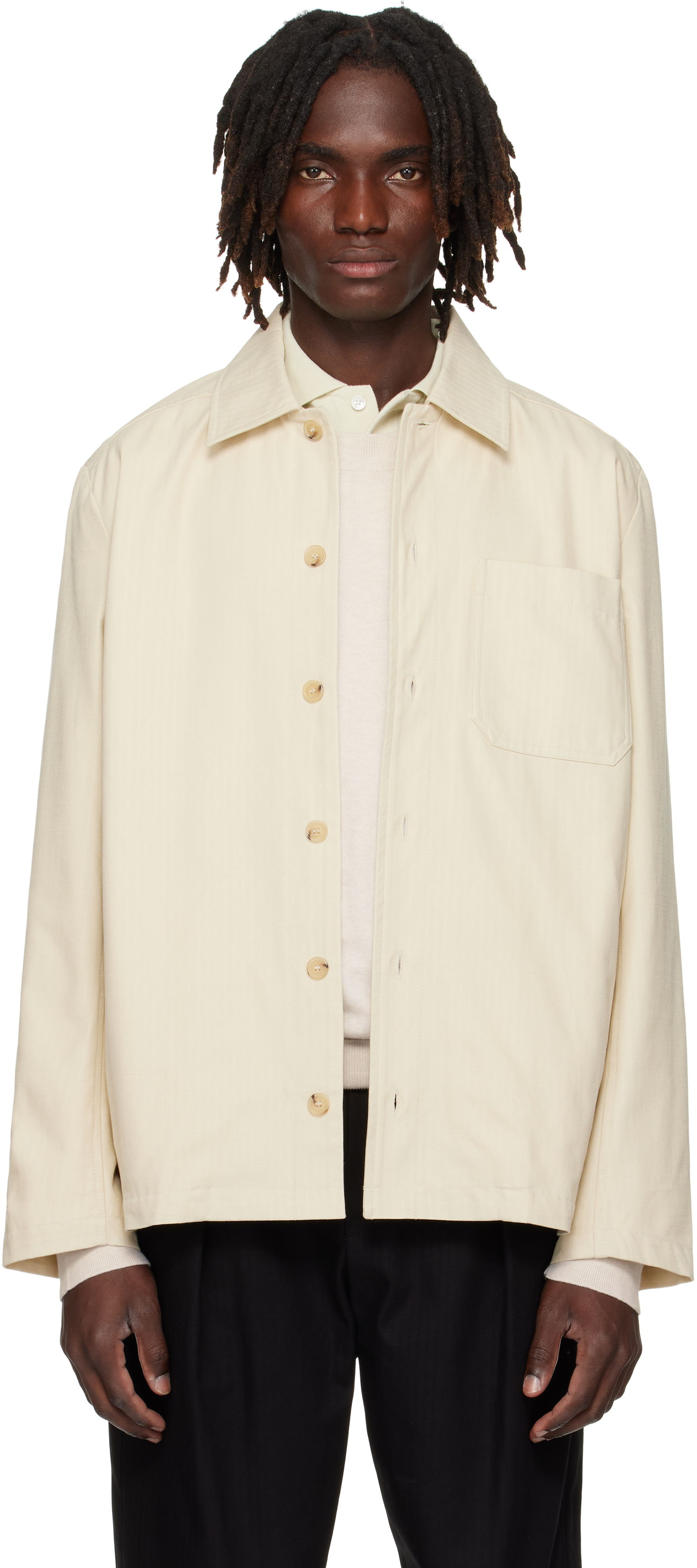 Jakke A.P.C. A.P.C. Jeffray Jacket Hvid | COHHW-H02991, 0