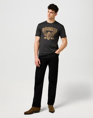 T-shirt Wrangler Wrangler Americana Regular Fit T-Shirt Sort | 112371478:XXL, 1
