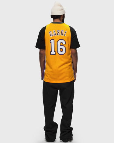 Jersey Mitchell & Ness NBA SWINGMAN JERSEY LOS ANGELES LAKERS 2009-10 PAU GASOL #16 Gul | SMJY7609-LAL09PGALTGD, 1