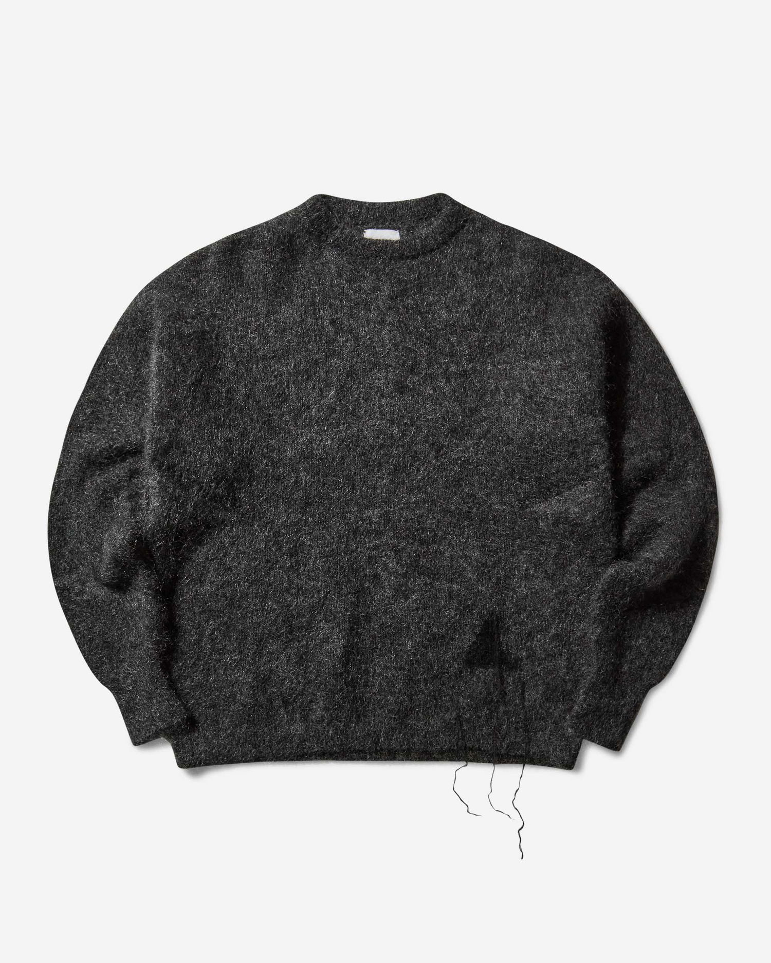 Sweater ROA Dropstitch Mohair Knit Crewneck Sweater Sort | RBMW0522YA76 ANT0001, 1
