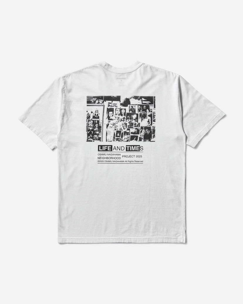 T-shirt Neighborhood Osamu Nagahama SS-4 Graphic T-Shirt Hvid | 251PCNON-ST04 WH