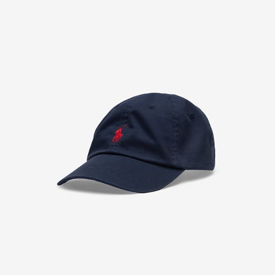 Kasket Polo by Ralph Lauren Cotton Chino Baseball Cap Mørkeblå | 710548524014, 0