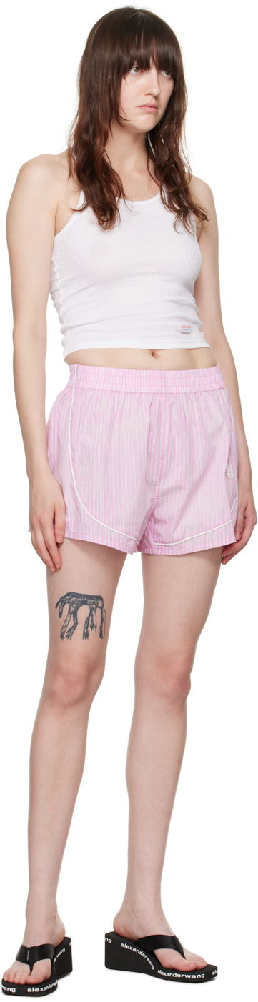 Shorts Alexander Wang Track Shorts Lyserød | 4WC3244386, 3