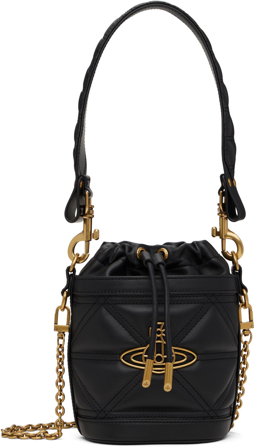 Håndtaske Vivienne Westwood Vivienne Westwood Kitty Small Bucket Bag Sort | 4C030009W-L006U-