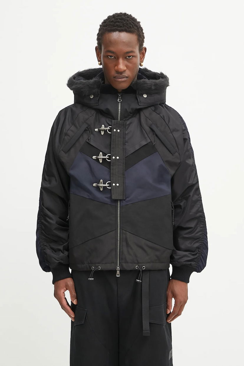 Bomberjakke Andersson Bell Norwegian N2B Hooded Padded Jacket with Fur Trim and Toggle Closures Flerfarvet | awa690u