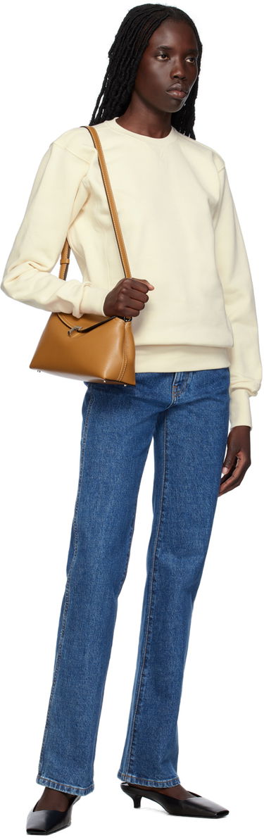 Sweater TOTEME TOTEME Crewneck Sweatshirt Beige | 233-5068-783, 3