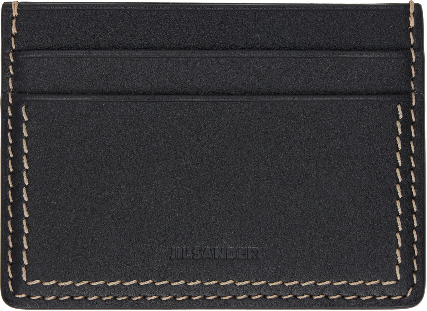 Tegnebog Jil Sander Jil Sander Leather Card Holder Sort | J25VL0009_P7314, 0