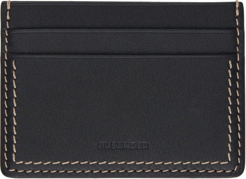 Tegnebog Jil Sander Jil Sander Leather Card Holder Sort | J25VL0009_P7314