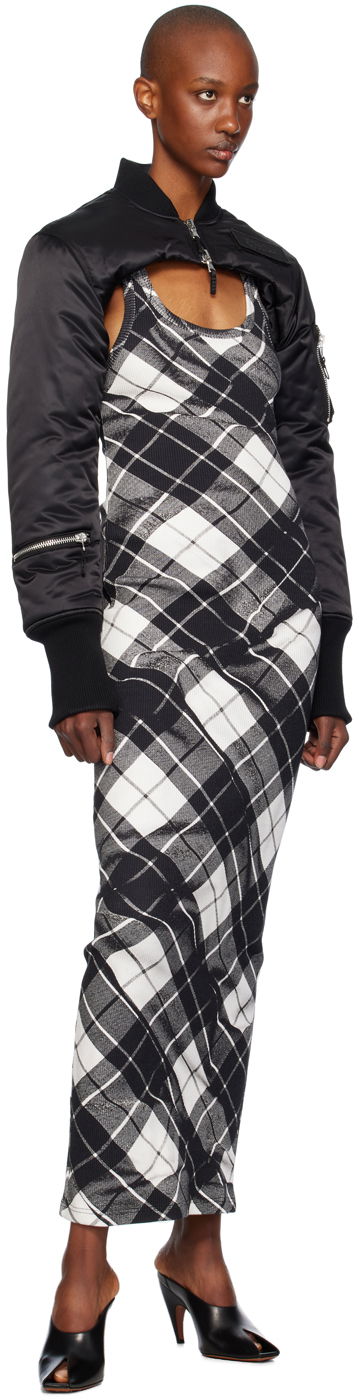 Kjole Jean Paul Gaultier Gaultier Tartan Maxi Dress Sort | 24/31-F-RO302-J565-000201, 3