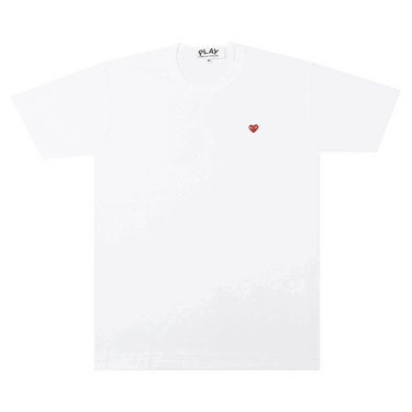 T-shirt Comme des Garçons PLAY Small Heart T-Shirt Hvid | AZ T304 051 2, 0