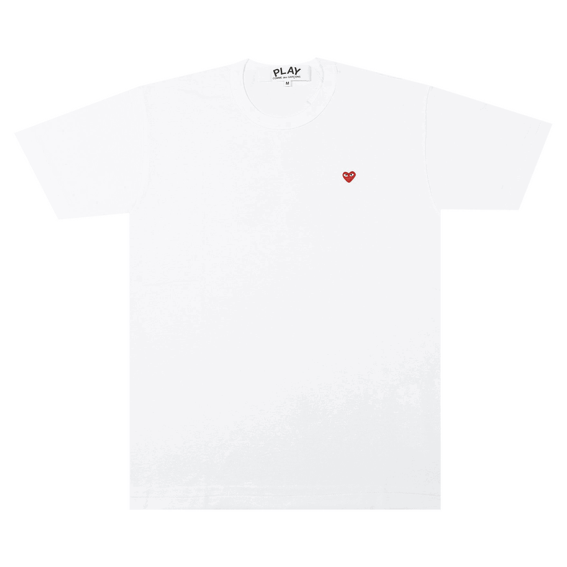 T-shirt Comme des Garçons PLAY Small Heart T-Shirt Hvid | AZ T304 051 2
