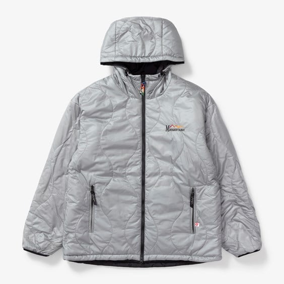 Jakke Manastash Y2k Reversible Hoodie Grå | 712204412-SILVER, 0