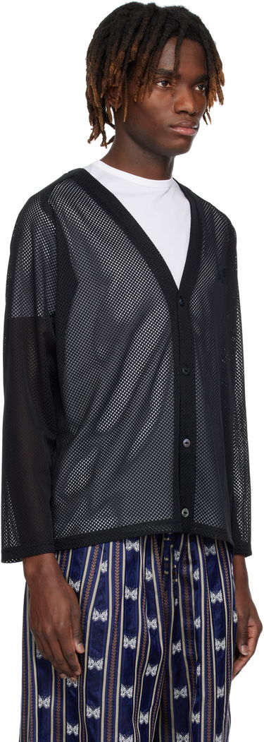 Sweater Needles NEEDLES Mesh Cardigan Sort | QV344, 1