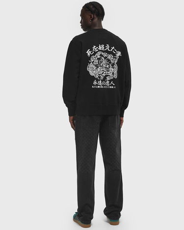 Sweater EDWIN Forever Lover Crewneck Sweatshirt Sort | I035045-8967, 1
