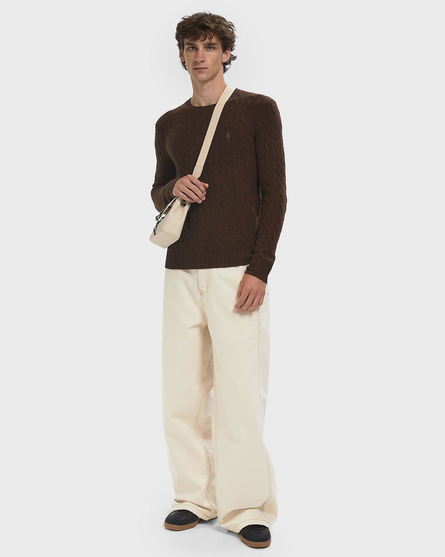 Sweater Polo by Ralph Lauren Polo Ralph Lauren Cable Knit Sweater Brun | 710876762029, 1