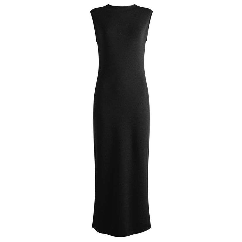Kjole Nike Wool Classics Knit Dress, Size X-Small Sort | HM9449-010