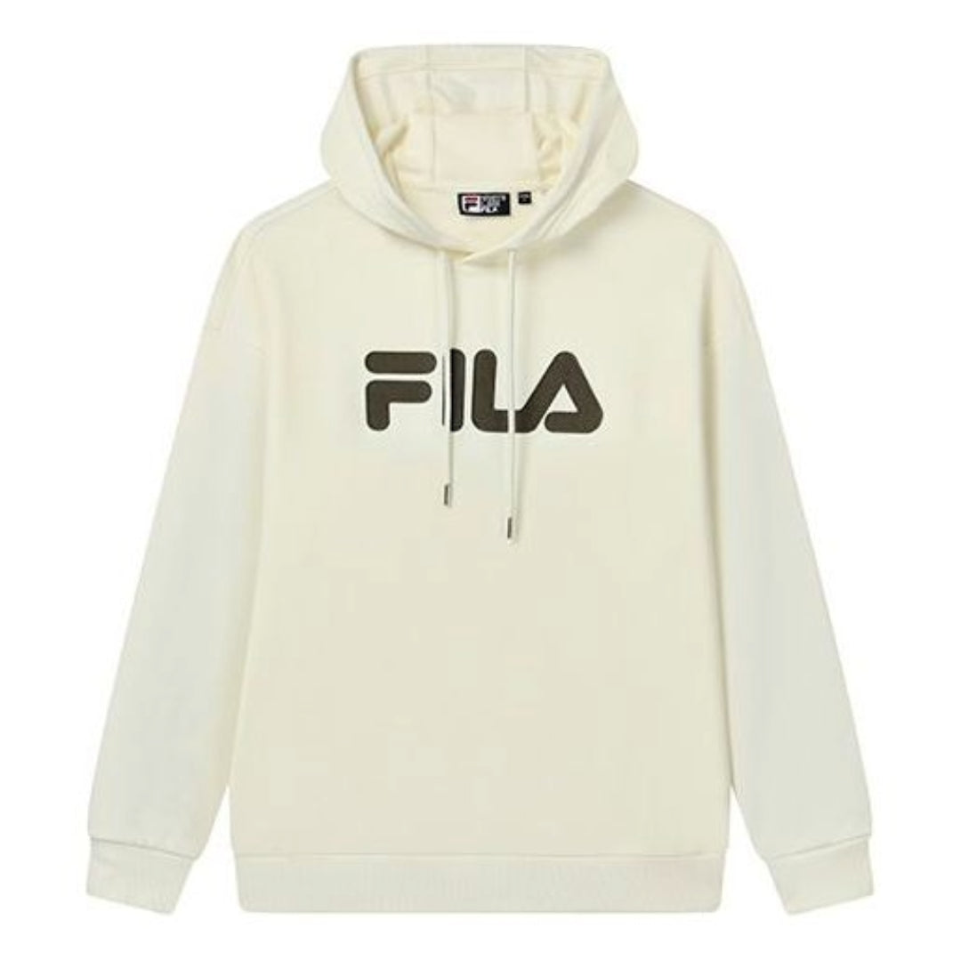 Sweatshirt FILA Classic Logo Hoodie Hvid | F51U238298F-IV, 0