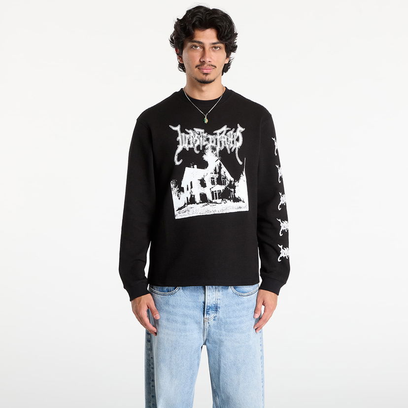 Sweatshirt Wasted Paris Wasted Paris Ignited Thermal Sweatshirt Sort | WP_000297