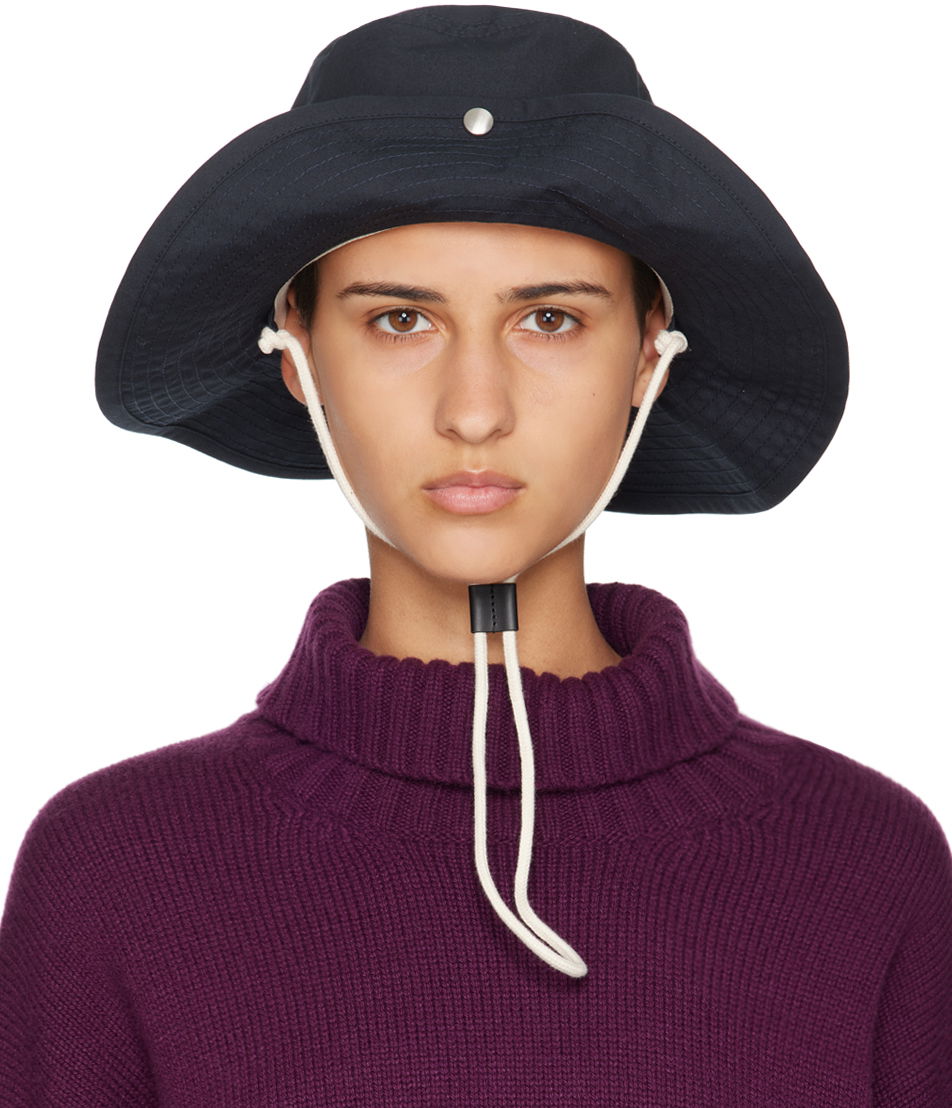 Hat Jil Sander Button Bucket Hat Lilla | J40TC0006_J45039, 0