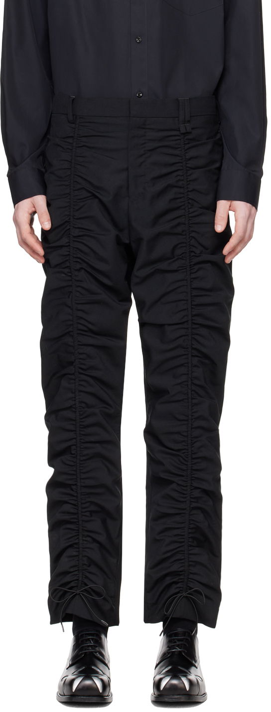 Bukser Simone Rocha Simone Rocha Ruched Trousers Sort | 4095 1075, 0