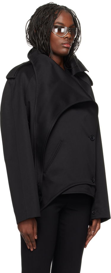 Jakke Courrèges Short Oblique Jacket Sort | 424CBL215CO0131, 1