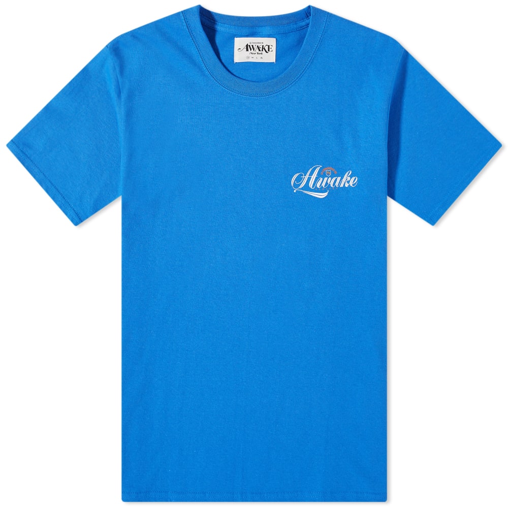 T-shirt Awake NY Comunidad Logo Tee Blå | AWK-FW21-TS006-BL, 0
