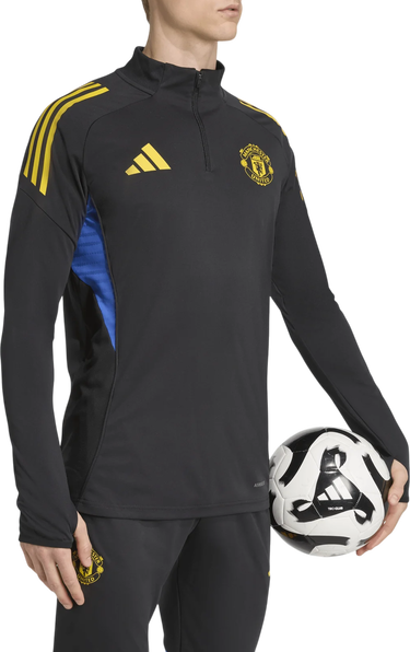 Sweatshirt adidas Originals Manchester United AEROREADY Quarter-Zip Long-Sleeve Training Top 2025/26 Sort | jp3143, 3