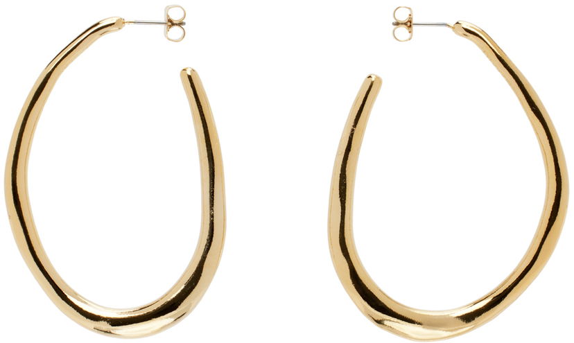 Øreringe ISABEL MARANT Large Hoop Earrings Metalisk | BL0170FA-B3B13B