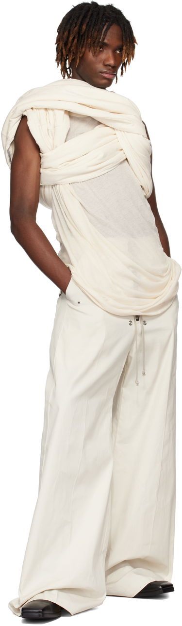 Tanktop Rick Owens Rick Owens Hollywood Triple Donut T-Shirt Hvid | RU01E5432 JNC, 3