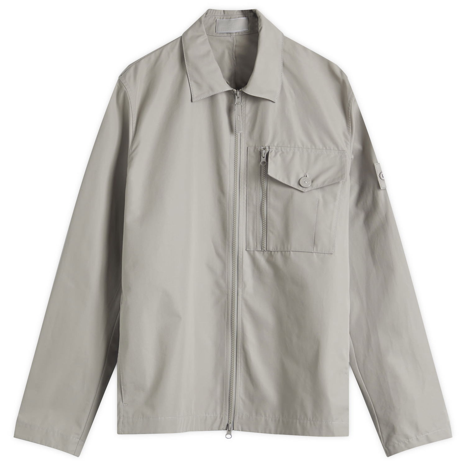 Vindjakke Stone Island Ghost Piece Weatherproof Canvas Shirt Jacket Grå | K1S151200007-V0064, 0