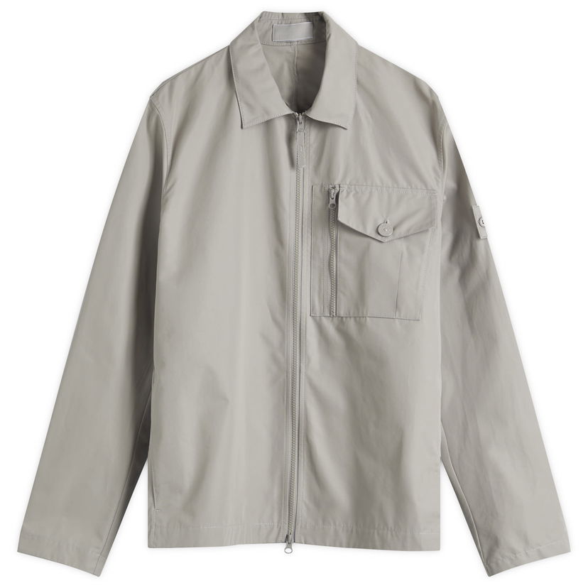 Vindjakke Stone Island Ghost Piece Weatherproof Canvas Shirt Jacket Grå | K1S151200007-V0064