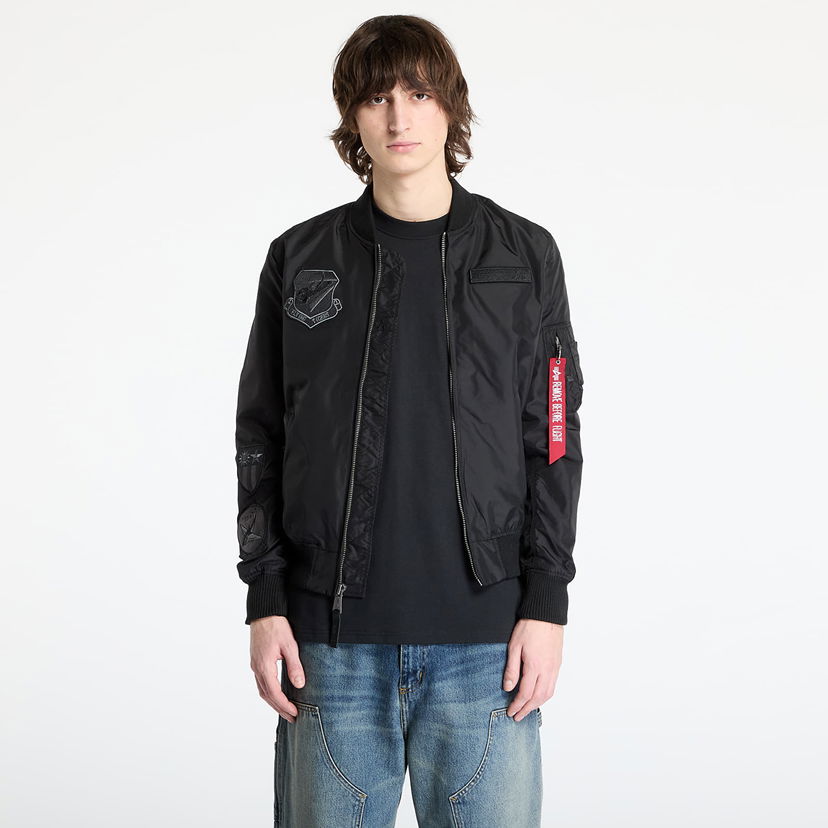Bomberjakke Alpha Industries Alpha Industries MA-1 TT Flying Tigers Bomber Jacket Sort | 156129-03