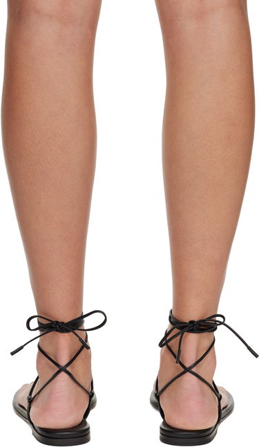 Sneakers og sko Gianvito Rossi Gwyneth Flat Sandals Sort | G31714-05CUO-NAP, 1