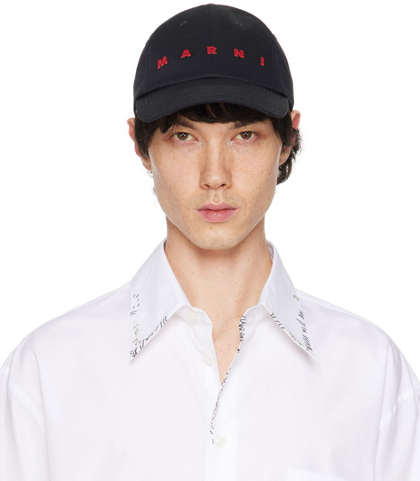 Kasket Marni Logo Cap Sort | CLZC0108S0UTC311