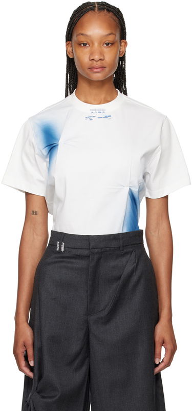 T-shirt ADER ERROR Nowia Graphic Print Cotton T-Shirt Hvid | BN01SSTS0102OW, 0