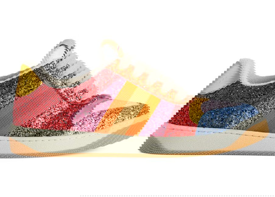 Sneakers og sko Gucci Glitter-Embellished Screener Sneakers Multi (Women's) Flerfarvet | 710534 FAKUU 4942, 0