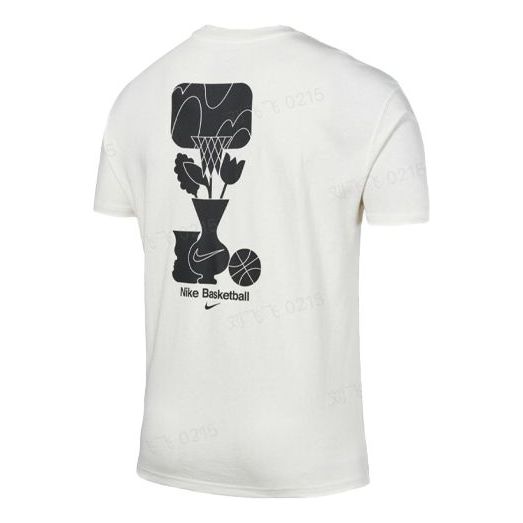 T-shirt Nike Nike Basketball Loose Fit T-Shirt Hvid | DQ1906-133