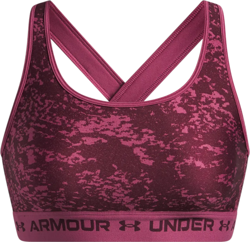 Bh Under Armour Under Armour Crossback Mid Print Sports Bra Lyserød | 1361042-659