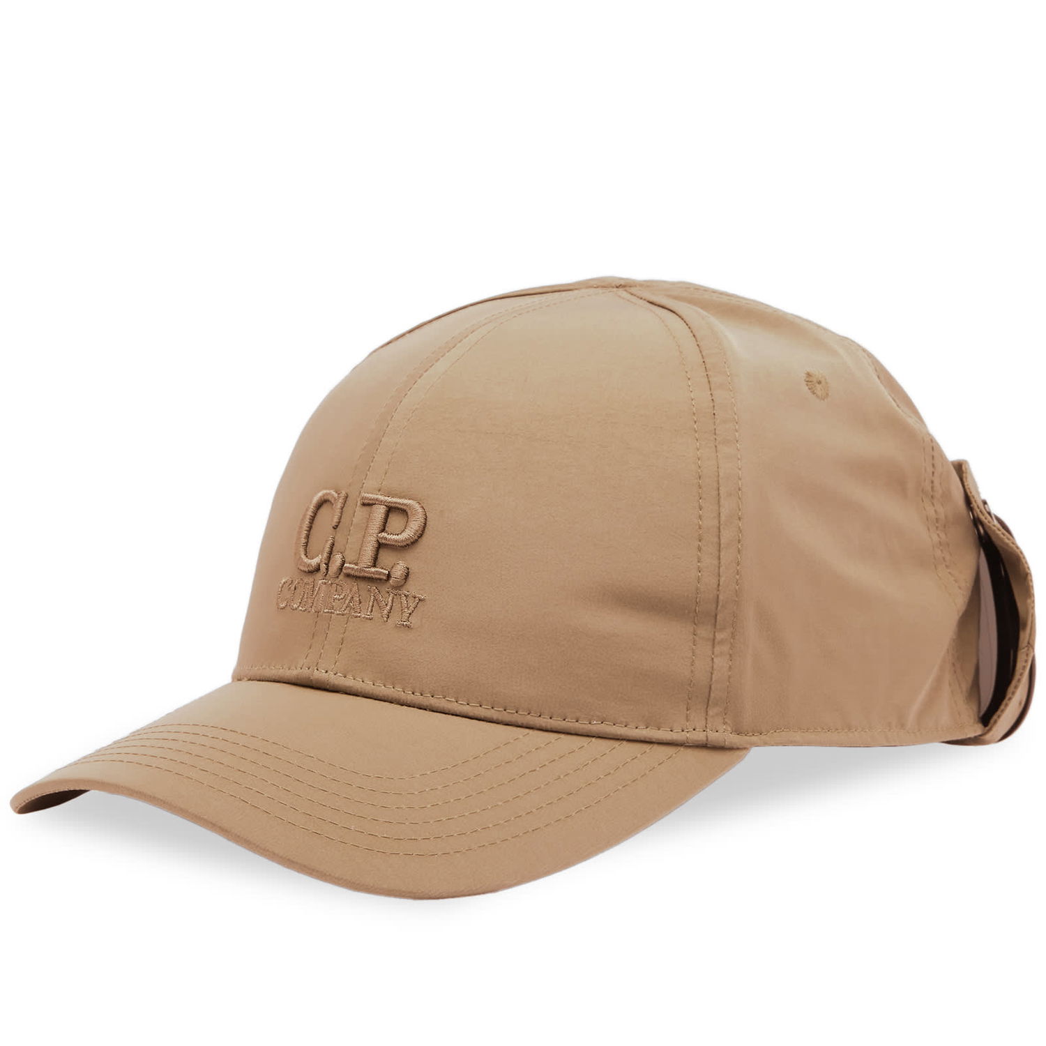 Kasket C.P. Company Logo Goggle Cap Beige | 14CMAC146A-005904A-339, 0