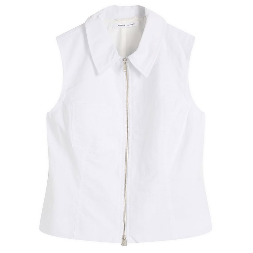 Vest Samsoe Samsoe Sariana Zip-Up Vest Hvid | F25200052-110601TCX