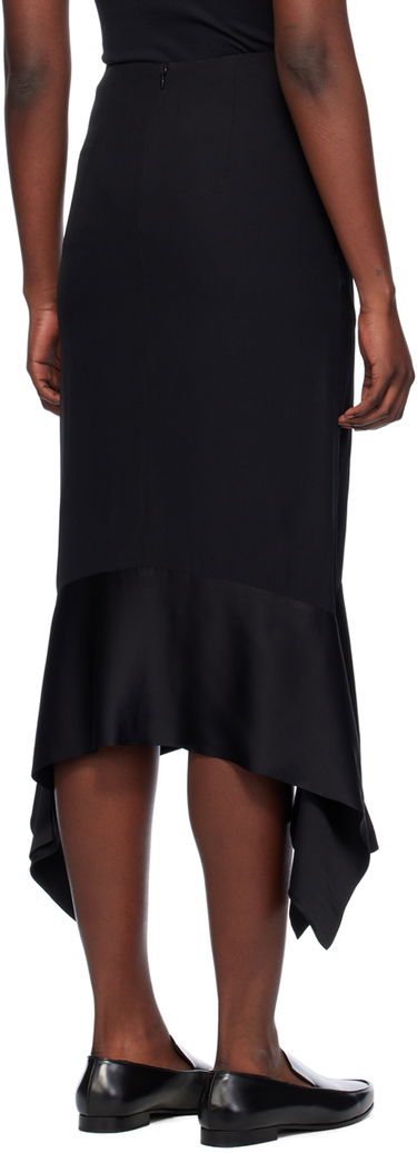 Nederdel TOTEME Asymmetrical Maxi Skirt Sort | 241-WRB1016-FB0020, 2