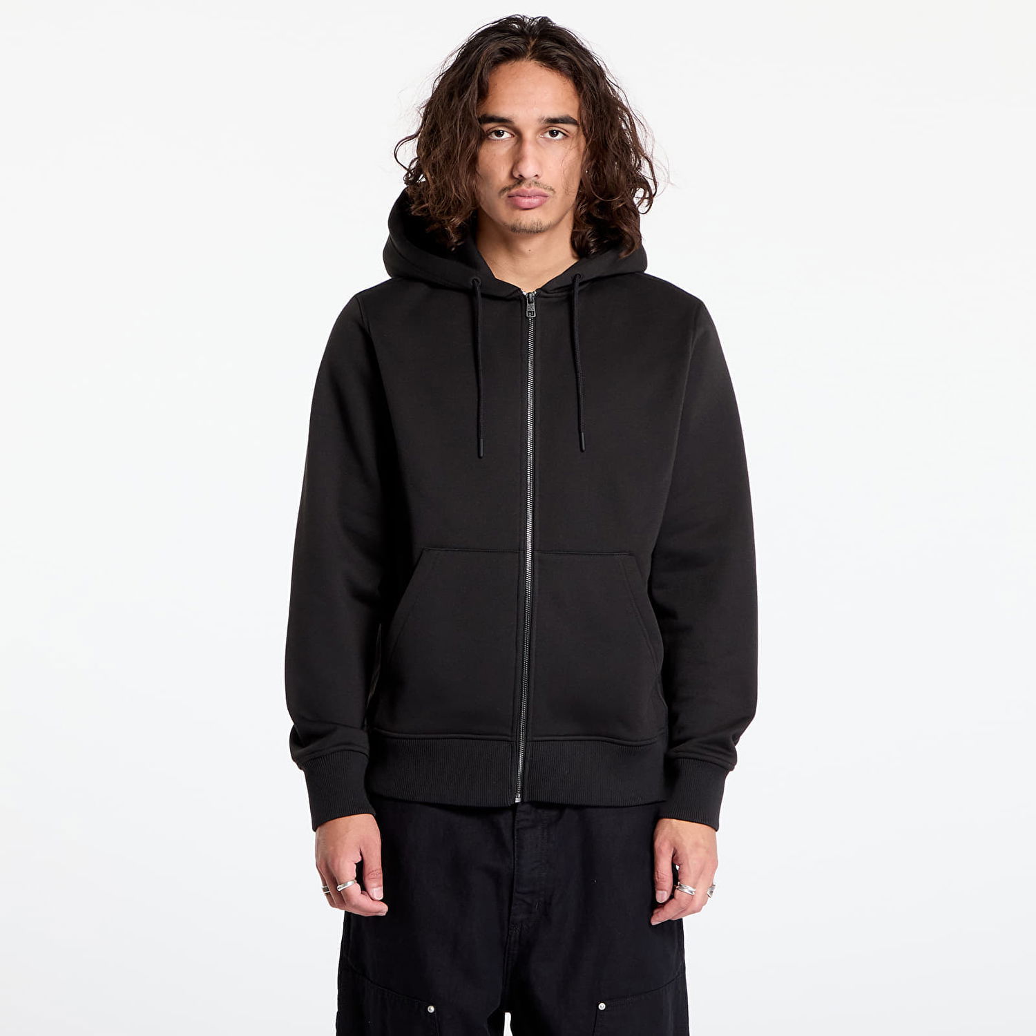 Sweatshirt CALVIN KLEIN Logo Tape Zip Through Black Sort | J30J326138 BEH, 0