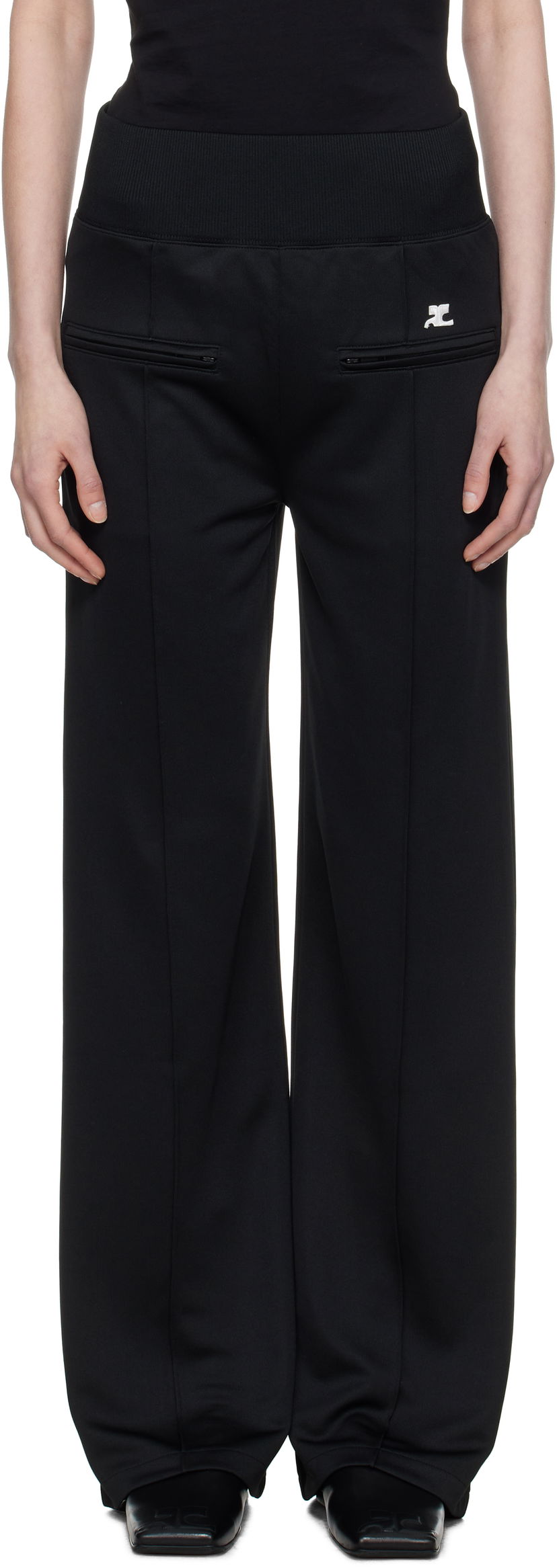 Joggingbukser Courrèges Courrèges Interlock Tracksuit Trousers Sort | 125JPA310JS0091