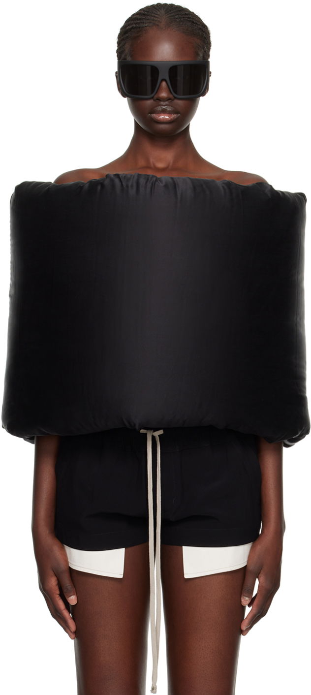 Tøj Rick Owens Donut Down Scarf Sort | RO02C1438 SCHDX