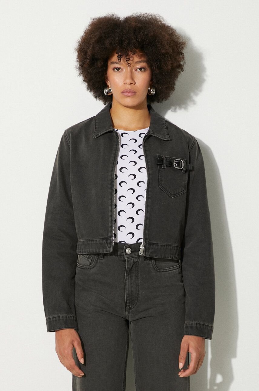 Jakke Coperni Denim Workwear Jacket Sort | COPBL20F2004, 0