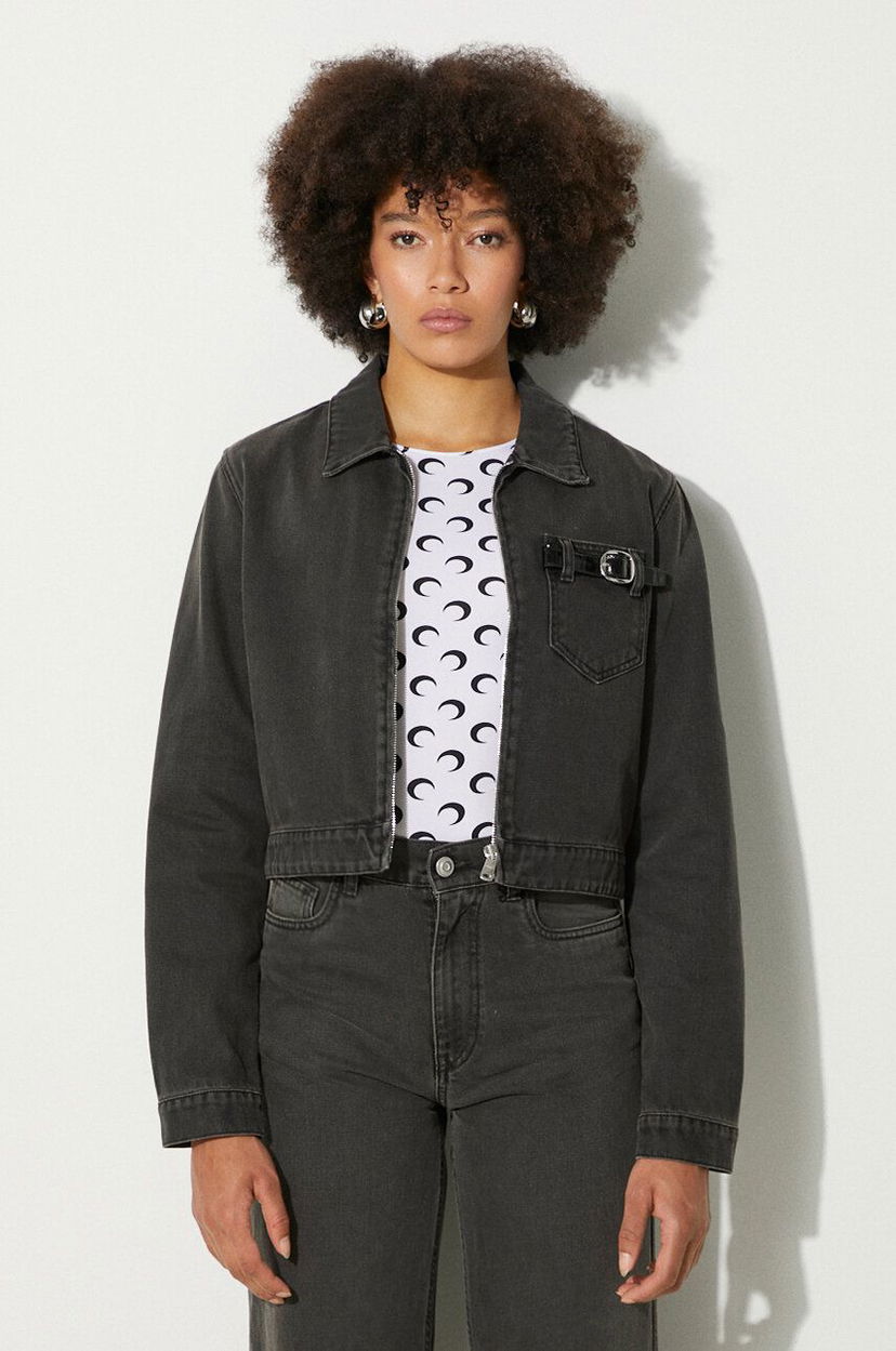 Jakke Coperni Denim Workwear Jacket Sort | COPBL20F2004