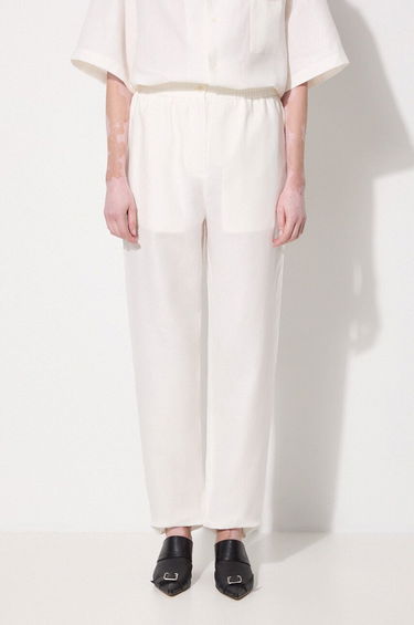 Bukser PANGAIA Pangaia DNA Linen High Waist Trousers Hvid | 10001914, 0