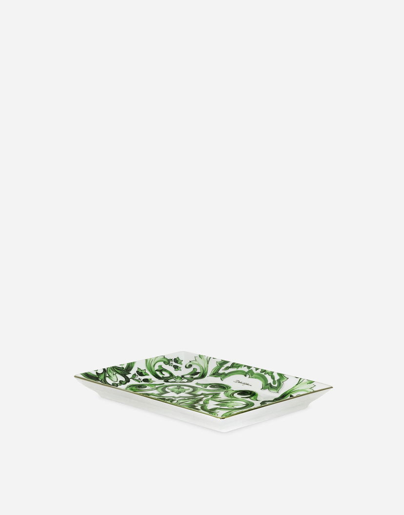 Home decor Dolce & Gabbana Dolce & Gabbana Ornate Porcelain Trinket Dish Hvid | TCC199TCAMTUV004