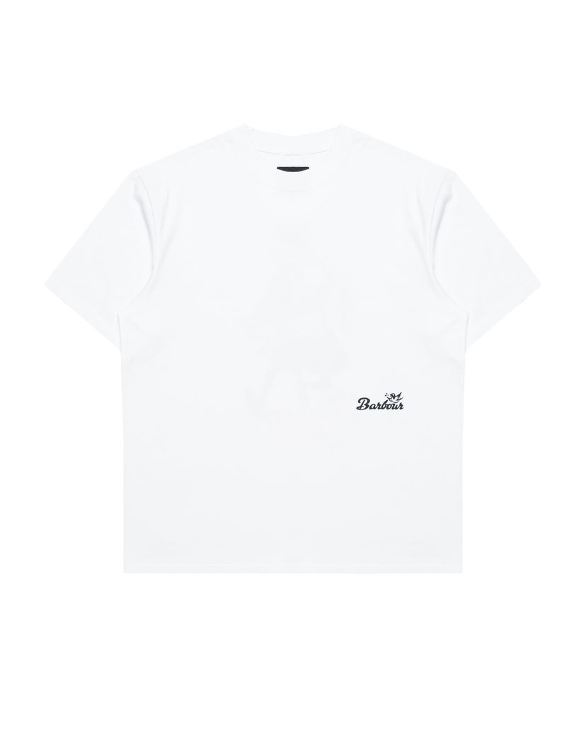 T-shirt Barbour Barbour Regence OS Fit Graphic T-Shirt Hvid | MTS1402WH11