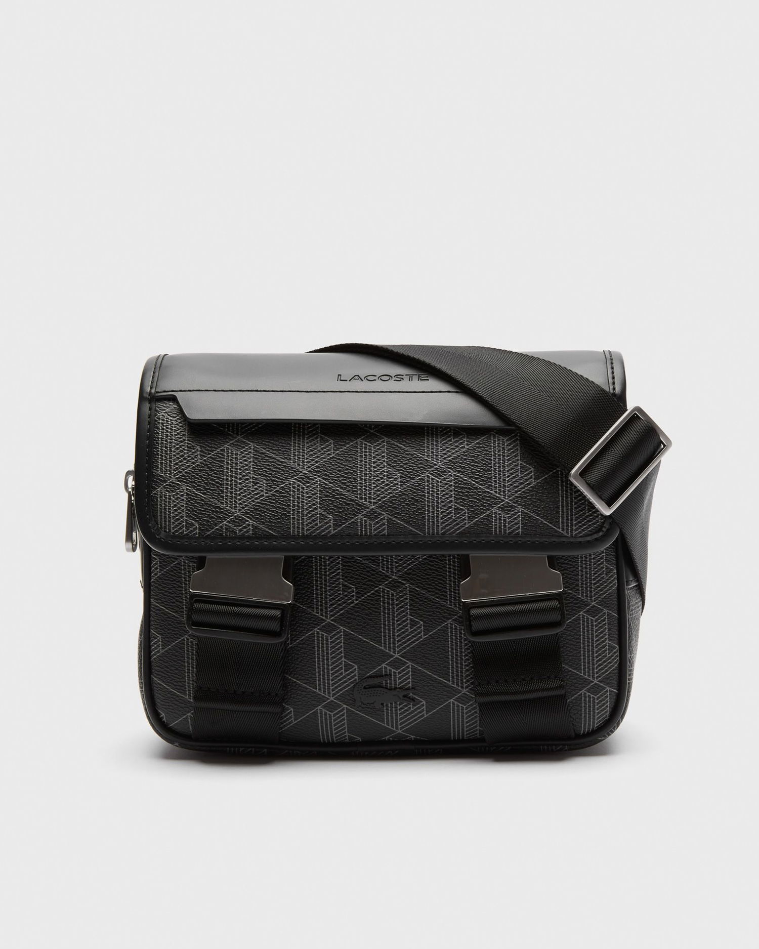 Taljetaske Lacoste Messenger Bag Sort | 3666165204072, 0